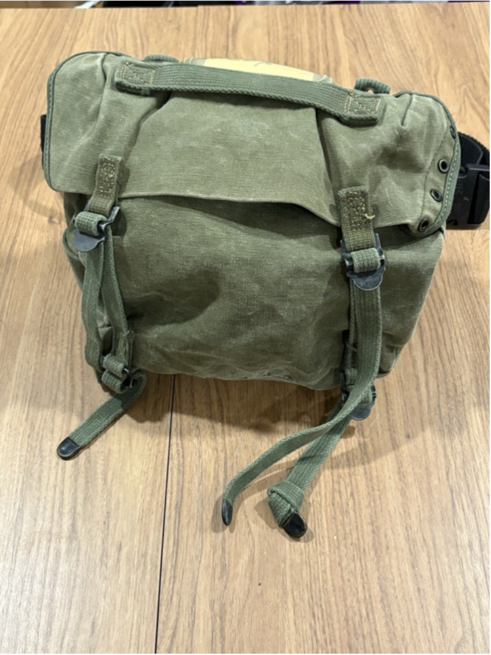 Vietnam War US Army M-1956 Combat Field Pack Butt Pack OD Green Canvas Vintage